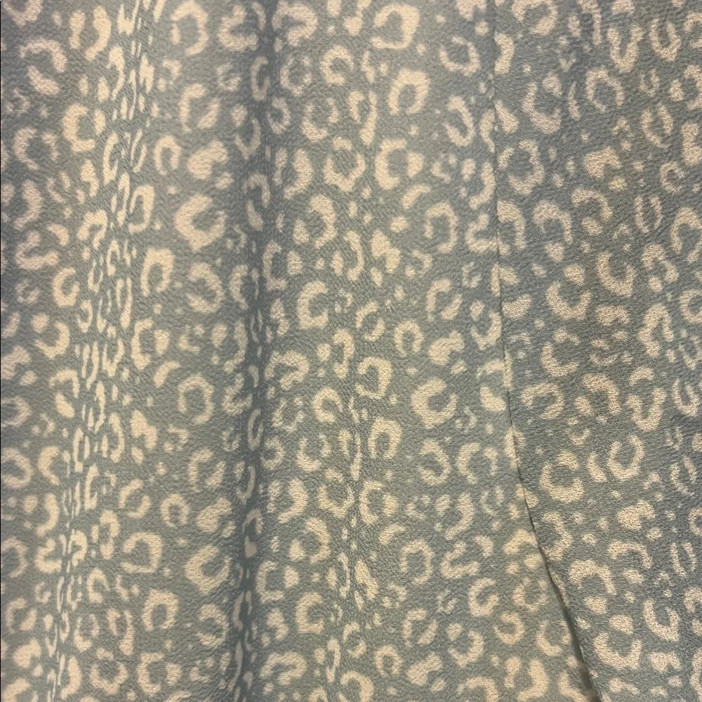 Leopard Blue Ruffle Dress - Picture 4 of 4